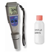 ADWA AD31 EC Metre TDS İletkenlik Ölçer (100mL 1413 µS KALİBRASYON SIVISI Dahil)