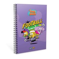 Gıpta Kral Şakir A6 Spiralli Karton Kapak Çizgili Defter Mor