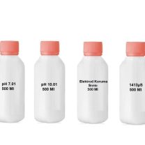 pH 4.01-7.01-10.01 – Elektrod Koruma-1413 İletkenlik- Saf Su (Distile Su) Kalibrasyon Sıvısı 500 Ml
