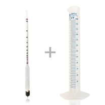 0-100 Alkolmetre Hidrometre ve Mezür Seti