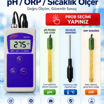 ADWA AD111 pH ORP Sıcaklık Ölçer – Prob Seçenekli