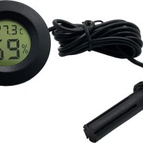 Tekno İstanbul Buzdolabı Için Problu Termometre Sıcaklık Saati Nem Ölçer FY-13